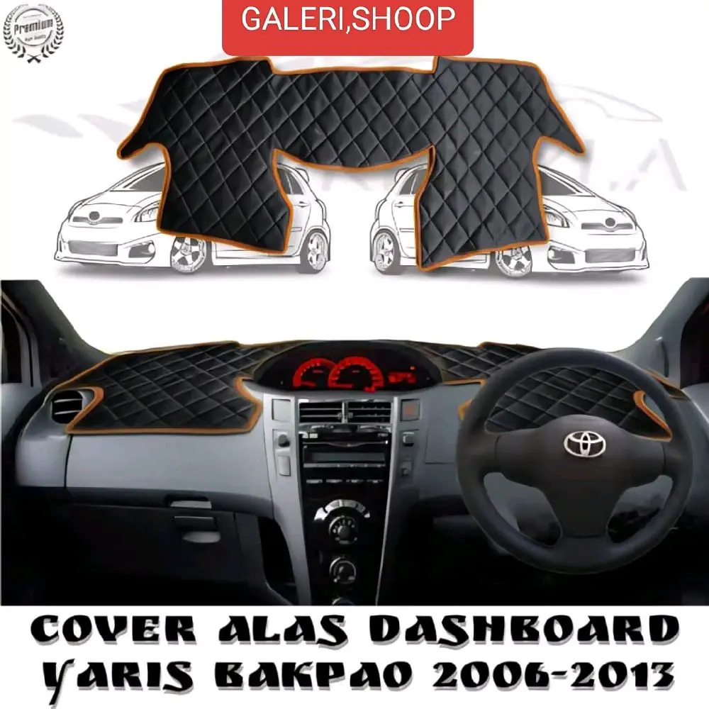 Alas dashboard mobil Yaris bakpau tahun 2006-2013 bahan berkualitas dan anti debu +perkat/dabeltip Car
