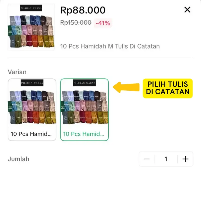 MF Hijab - [ Isi 20 Pcs 180 RB an ] Paket Isi 20 Hijab Hamidah Size M Daily Muslimah 4