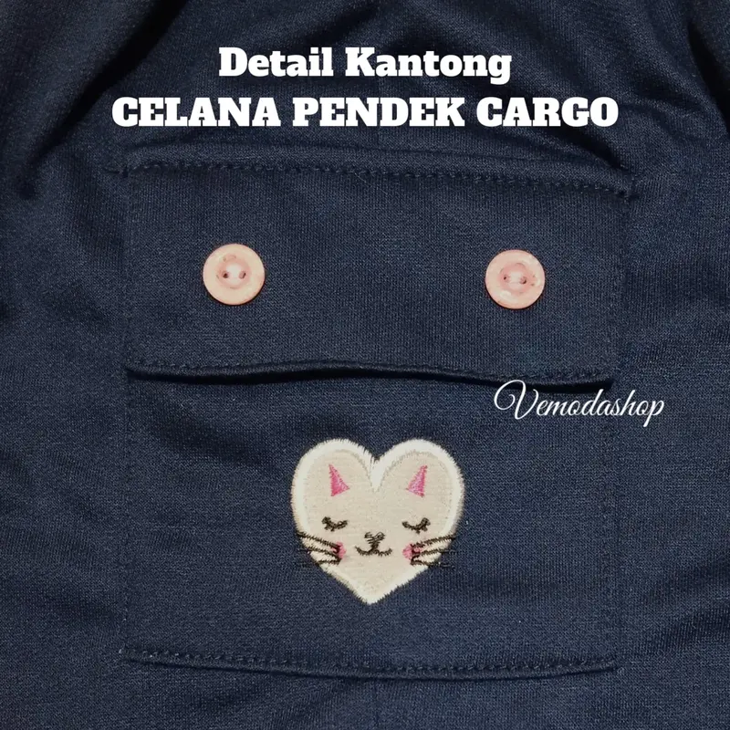 Celana  Pendek Cargo Anak Perempuan  Stylish dan Nyaman Usia 3-14 Thn Fashion 1