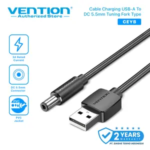 Vention Kabel Power USB to 5.5mm 5.5 Jack 5V DC