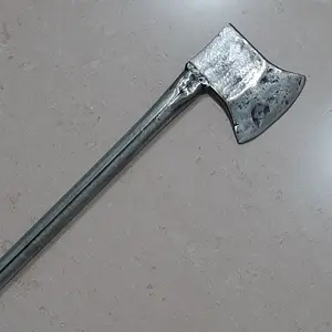 Kapak Gagang Panjang 60cm Baja Per Fuso 8mm Super Kuat - Kampak Gagang Besi Super Tajam Potong Pohon Belah Kayu Cacah Daging Dan Tulang