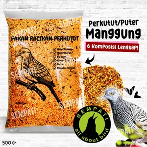 SEMPATI Pakan Racikan Perkutut 500gr Milet Pakan Harian Burung Perkutut Derkuku Tekukur Puter Milet Campur Lengkap Komplit Milet Kuning Merah Biji Sawi Kenari Seed Gabah Rempah