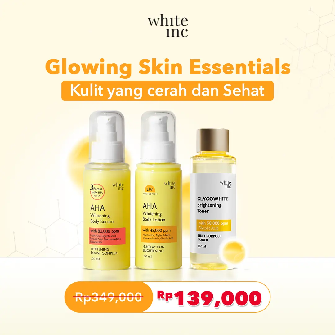 [BUNDLING] WHITEINC AHA Body Serum & Body Lotion + Glycowhite Brightening Toner