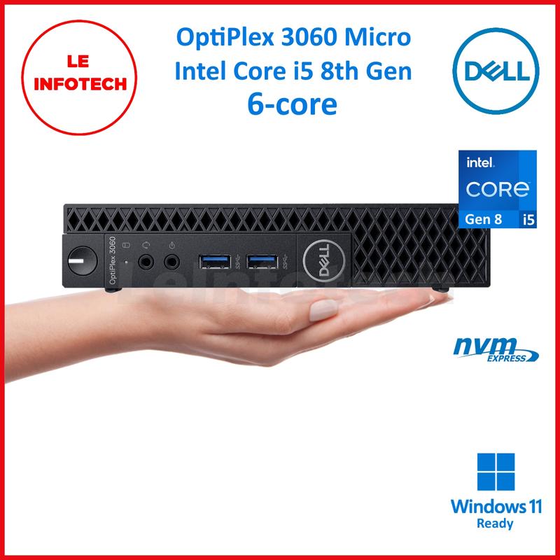 DELL Optiplex 3060 Micro Desktop 6-Cores Intel i5/i7 Gen 8 RAM 