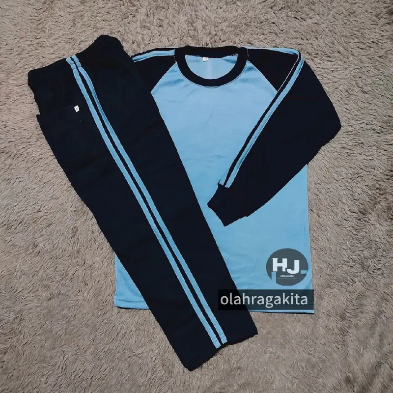 setelan baju olahraga anak sekolah SD tangan panjang 1 1