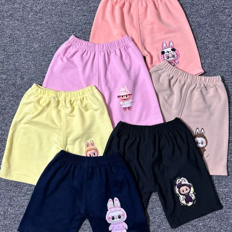 Paket Hemat Celana Pendek Anak usia 1 -7 tahun Katun Bayi Perempuan Newborn celana anak se Lutut 2