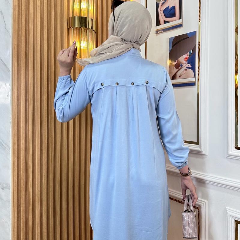 RALYN - TUNIK RAYON TWILL ATASAN POLOS STANDART DAN JUMBO LD 120 #2.08 Formal Kain raya 4
