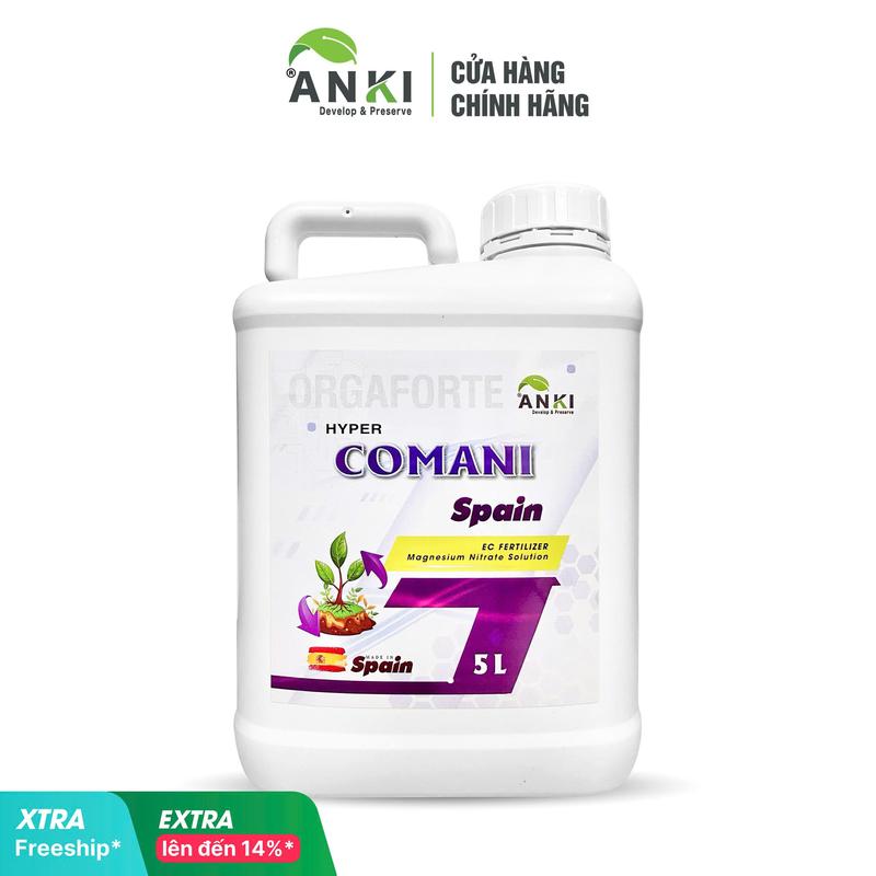   Hàng mới về  Can phân bón hữu cơ Comani  Manico nhãn cũ  5 Lít nhập khẩu  nguyên đai nguyên kiện  từ Châu Âu - Kích đọt xanh dày bóng lá tăng cường quang hợp nuôi trái to và củ to. 