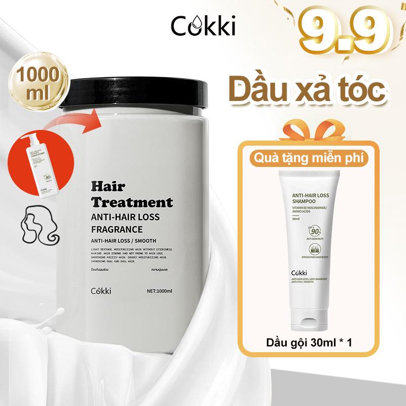 COKKI Mặt nạ tóc 1000ml dầu xả thích hợp cho tóc khô vitamin 5 Polygonum multiflorum