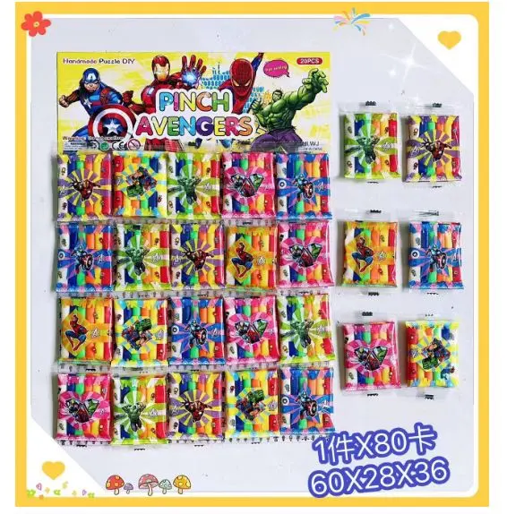Ⓙ JS 6 SET SUPER CLAY 12 WARNA / SOFT CLAY Mainan Anak Toys 72 PCS LILIN CLAY BANTAL WARNA WARNI slime 3