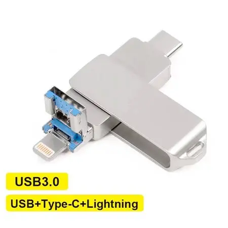 1TB OTG Data Storage for photos and Videos,2TB Flashdisk intended for iphone,64GB/128GB Usb  External Memory Storage Flashdisk Compatible with iphone Android ipad/computers 2