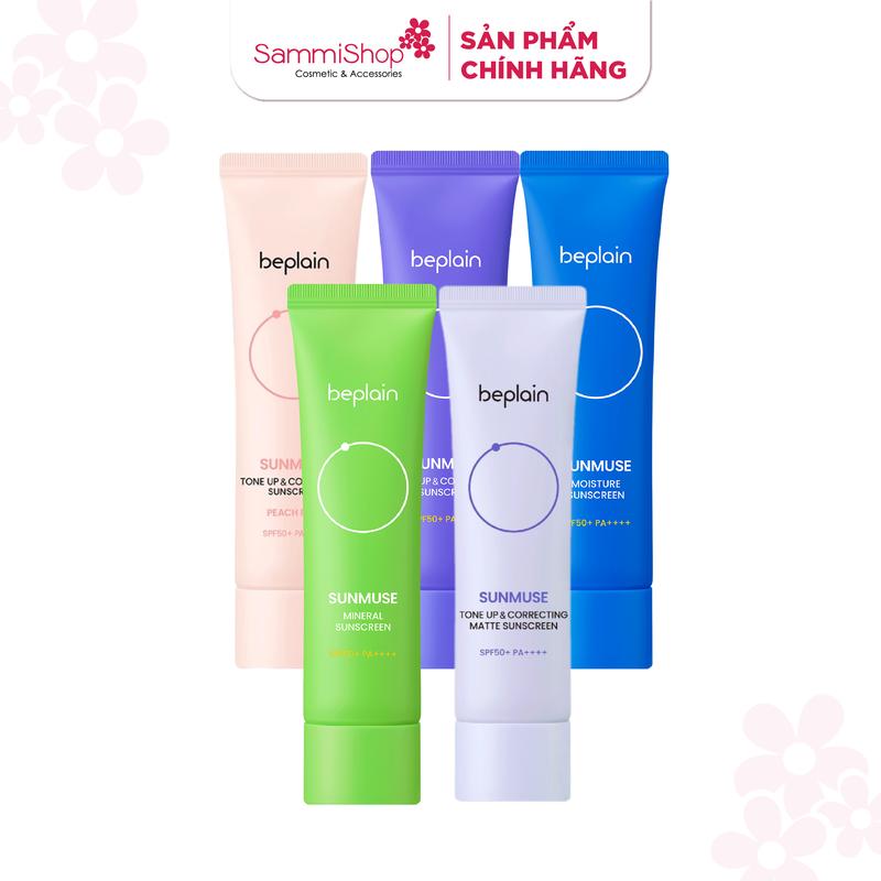   CFV  Hứa Ngân x Sammi Beplain Kem chống nắng Sunmuse 50ml  5 màu  