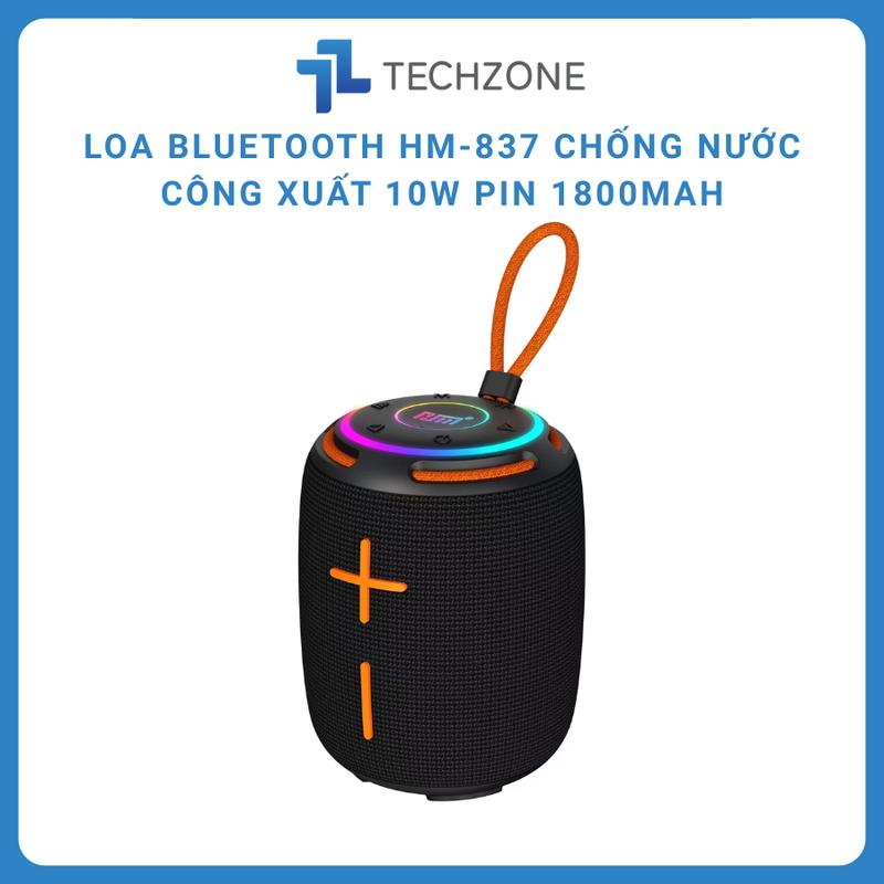 Loa Bluetooth Không Dây HM-837 Bass Mạnh Công Suất Cao Chống Nước LED Nháy Theo Nhạc
