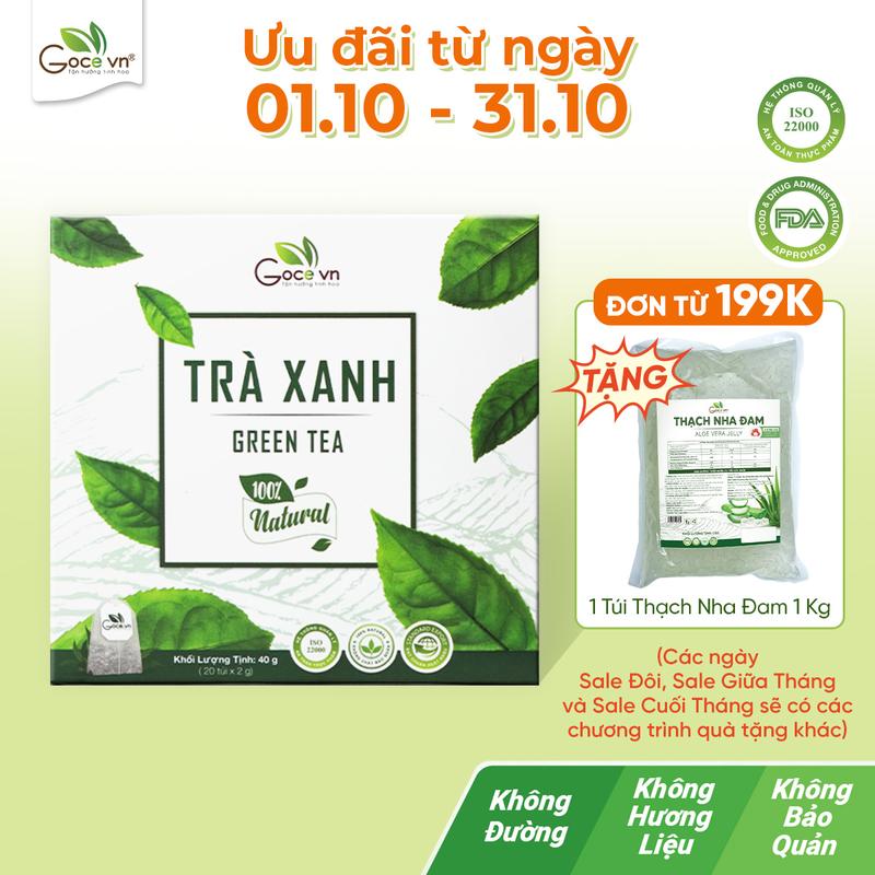 Trà xanh túi lọc Goce - 40g (20 túi x 2g) - Nước Trà, Tea