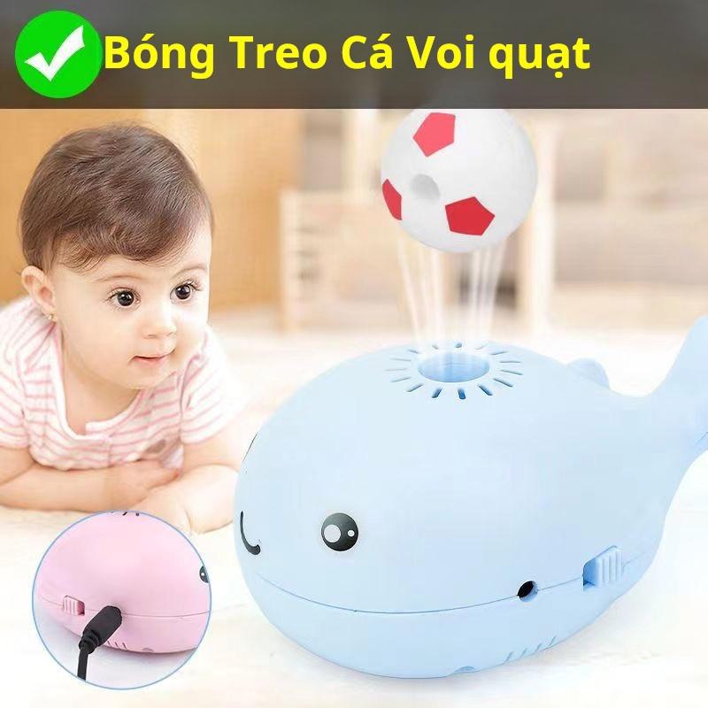 Đồ chơi bóng lơ lửng cho trẻ em, Cá Voi đại dương nhỏ dễ thương, Thích hợp cho bé, Sạc điện thoại di động, Bóng thổi không khí ma thuật, Đồ chơi vui nhộn, Đi kèm với dây sạc và bóng lơ lửng