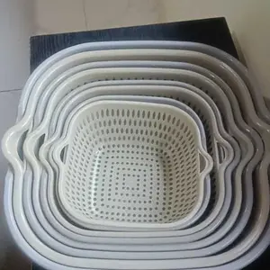 Baskom Saringan Sayuran Buah Peniris Air 8 in 1 Keranjang Tiris Serbaguna Plastik PP Foodgrade 8 Variasi Ukuran Praktis & Higienis