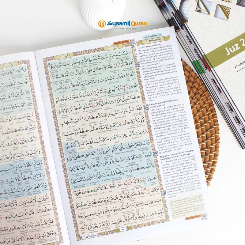 Mushaf Besar Al Quran Per Juz Ukuran A4 Jumbo Tajwid Terjemahan Per Kata Syaamil Quran 5