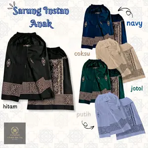 Sarung Instan Anak Pinggang Karet Batik Digital Printing Katun Mikro - Pilihan Motif dan Ukuran Tersedia - Pekalongan, Rayon