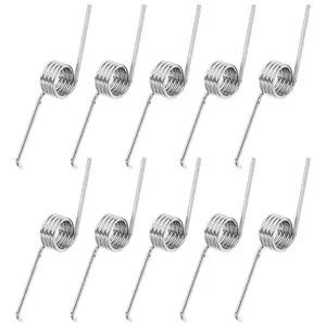 10pcs Stainless Steel Small Torsional Spring For Trash Can Lid Replacement Long-Lasting Spring For Kitchen Trash Can Maintenance