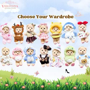 [OUTFIT ONLY] Mini BEARTOPIA Teddy Bear Keychain Charm 15 cm - Gantungan Kunci Boneka Beruang Mini Lucu | Teddy Bear Bisa Ganti Baju Kostum | Hadiah Unik Cute Bear Charm Gift - Baju Labubu outfit kostum gantungan kunci boneka