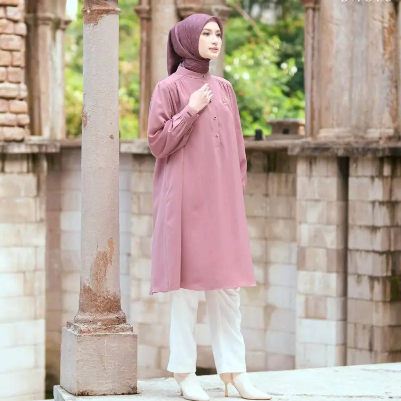 elena basic dress & Tunik by Aden hijab by Anggraeni Muslim 5