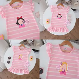 Owlet - Dress Salur Princess - Dress Salur Motif - Dress Anak Perempuan - Baju Anak Perempuan - Daster Anak 1-7thn