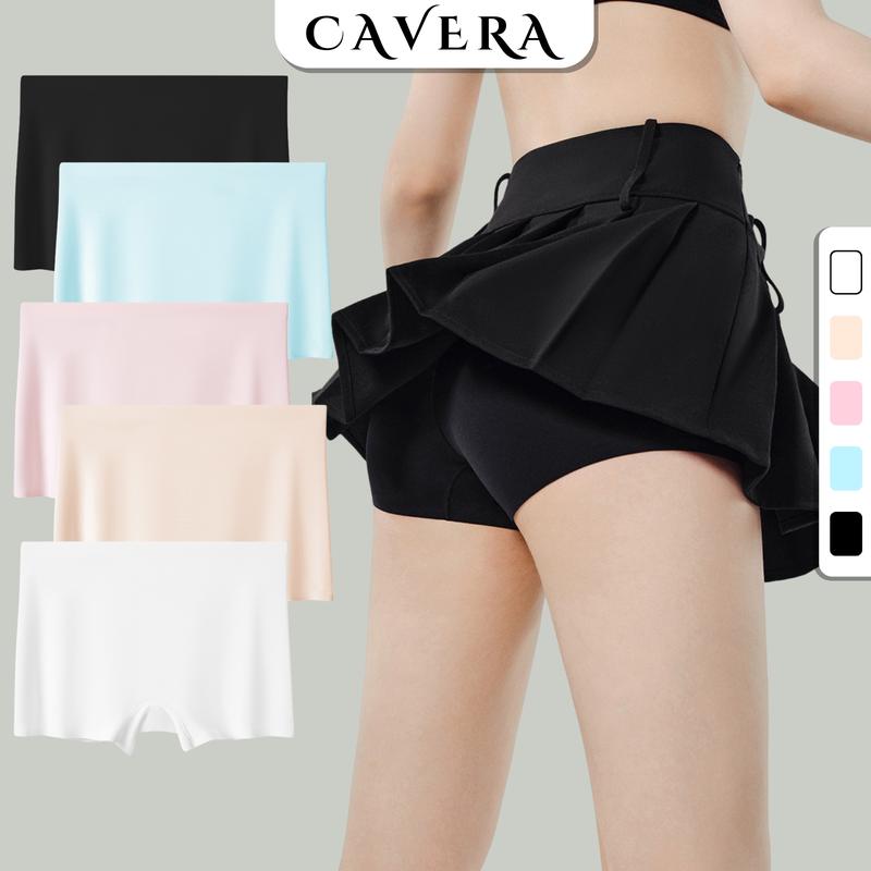 Quần Lót Nữ Bảo Hộ Mặc Váy - Quần lót đùi nữ mặc trong váy thun lạnh mềm mịn không lộ viền CAVERA V8205 Women