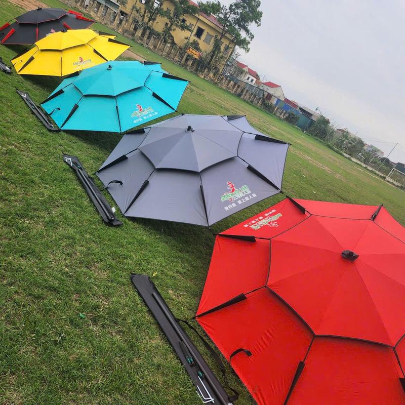 Ô Dù câu cá 2 tầng Mỹ Nhân Ngư che nắng mưa cao cấp 2m2 và 2m4 ĐỒ CÂU LINH AN