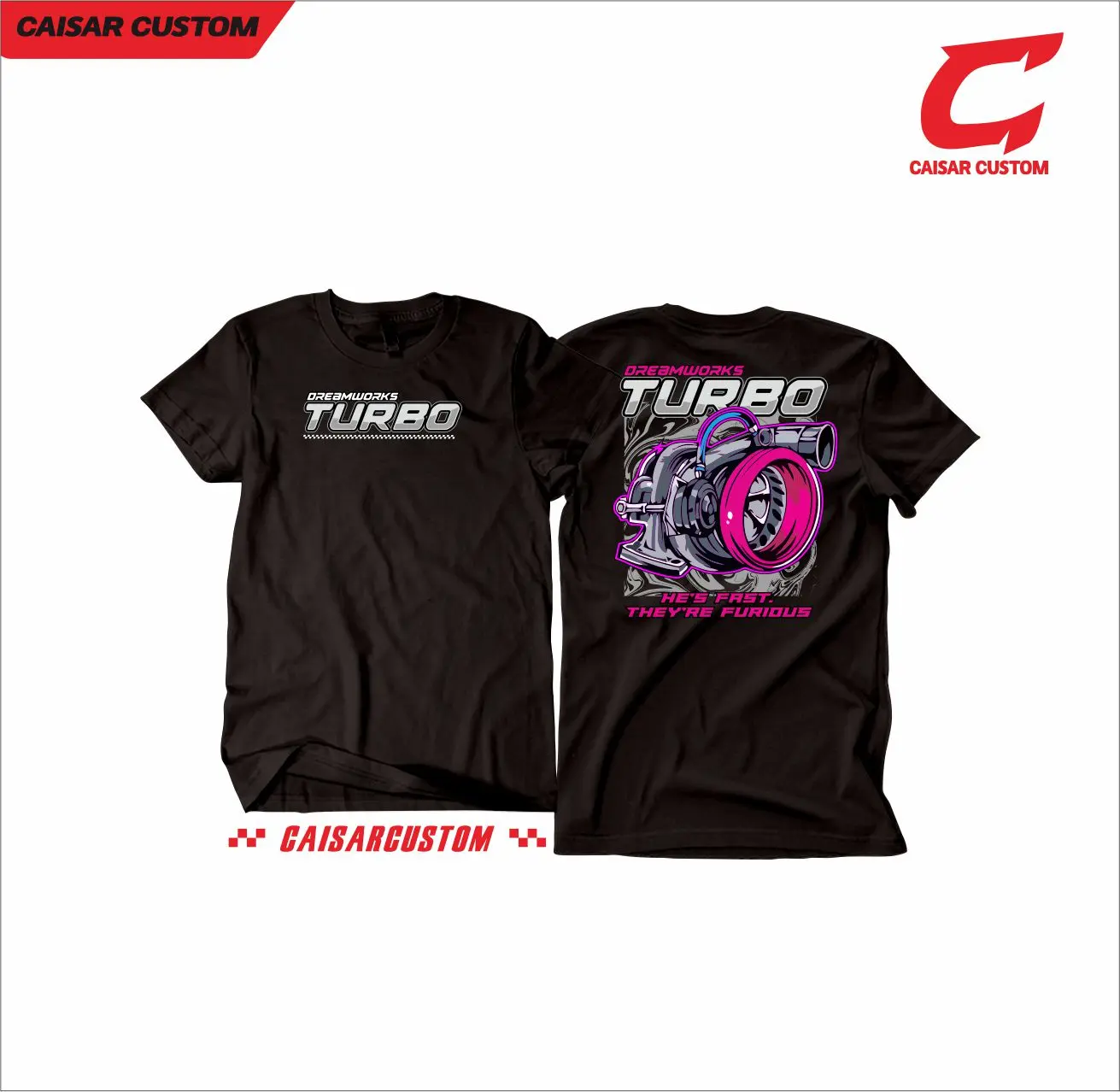 Kaos Diesel Power Caisar Custom-VOL2, Bahan 100% Premium Cotton Combed 30s, Sablon DTF Terbaik - Distro Keren