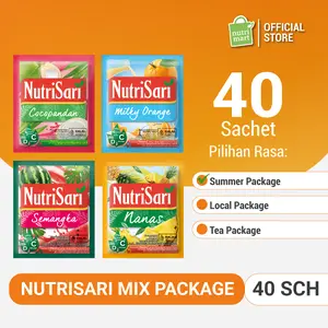 NutriSari Mix Package (40 Sch) - Summer Package/Local Package/Tea Package - Minuman Buah Vitamin C & Vitamin D