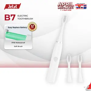 Sikat Gigi Elektrik B7 – Ultrasonic Vibration | Tahan Air IPX5 | Bulu Lembut Bersertifikat FDA | Daya Tahan 20 Hari