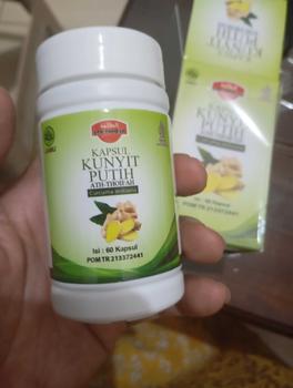 Product Review of Kapsul Ekstrak Kunyit (Kunir) Putih Ath-Thoifah Original BPOM | Herbal Terapi Kanker Tumor Miom Kista Vertigo Dll from i**n d** h**m 1