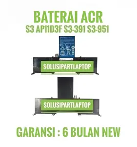 Battery Or1  Laptop Acr  S, S3,S3-391,S3-951(AP11D3F)3 CELL