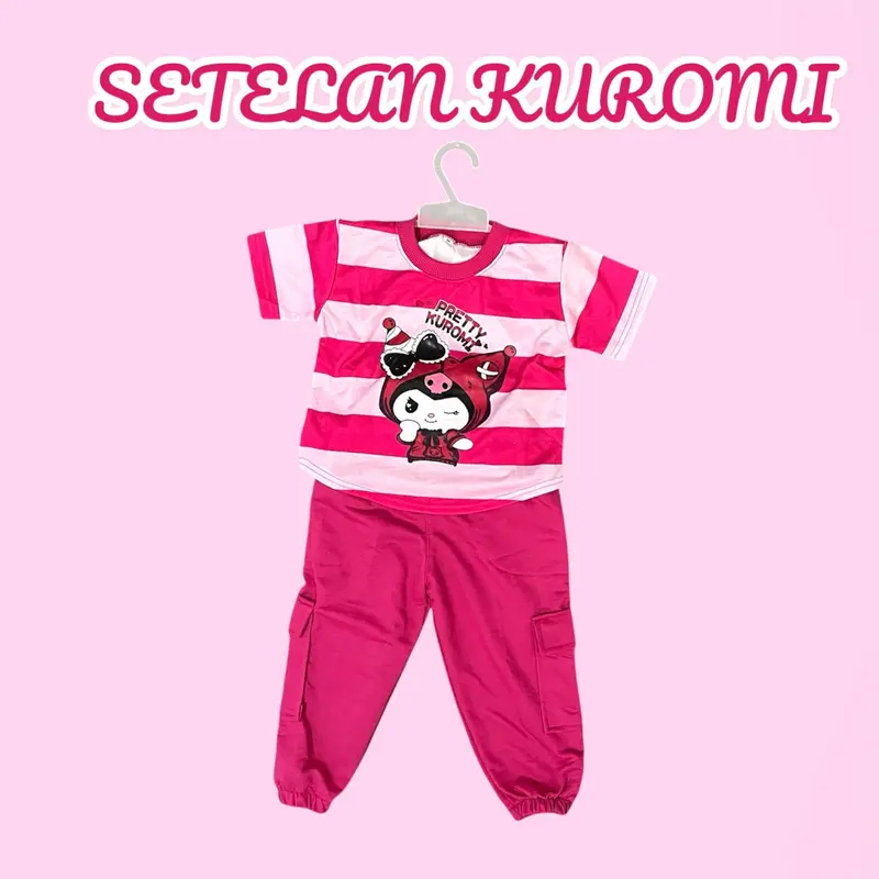 Baju anak labubu salur cargo 2-9thn/setelan anak perempuan labubu/setelan anak perempuan/setelan anak labubu salur cargo /setelan anak viral 4