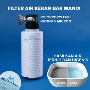 filter kran air saringan penjernih air sumur rumah PP 5 micron