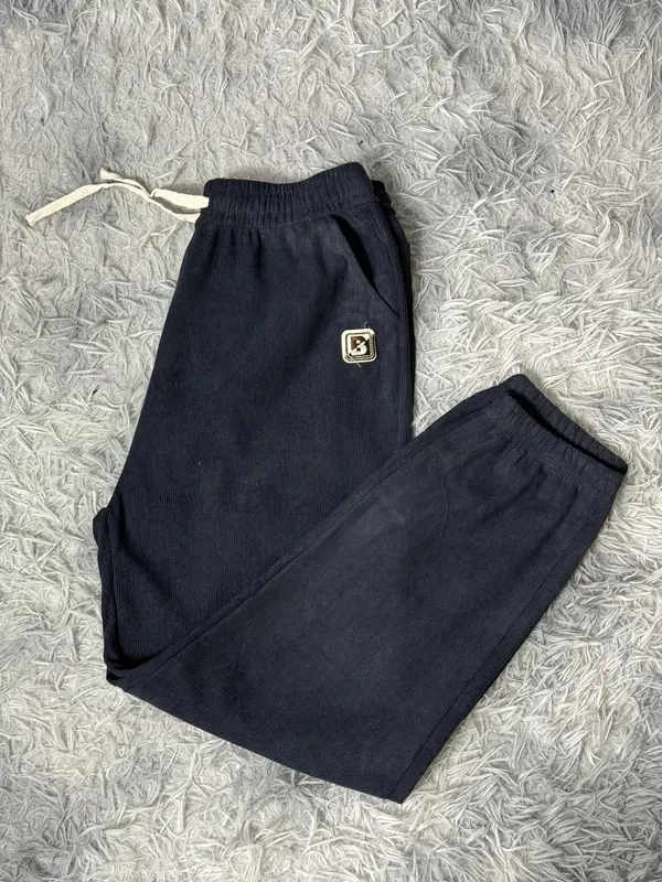 [ PUTRI THE LABEL - 828 BB 40 - 75 KG ] Celana Jogger Panjang Corduroy Pria Wanita Jogger Pants Korea Celana Panjang Olahraga Gym Zumba Jogging sweatpants 4