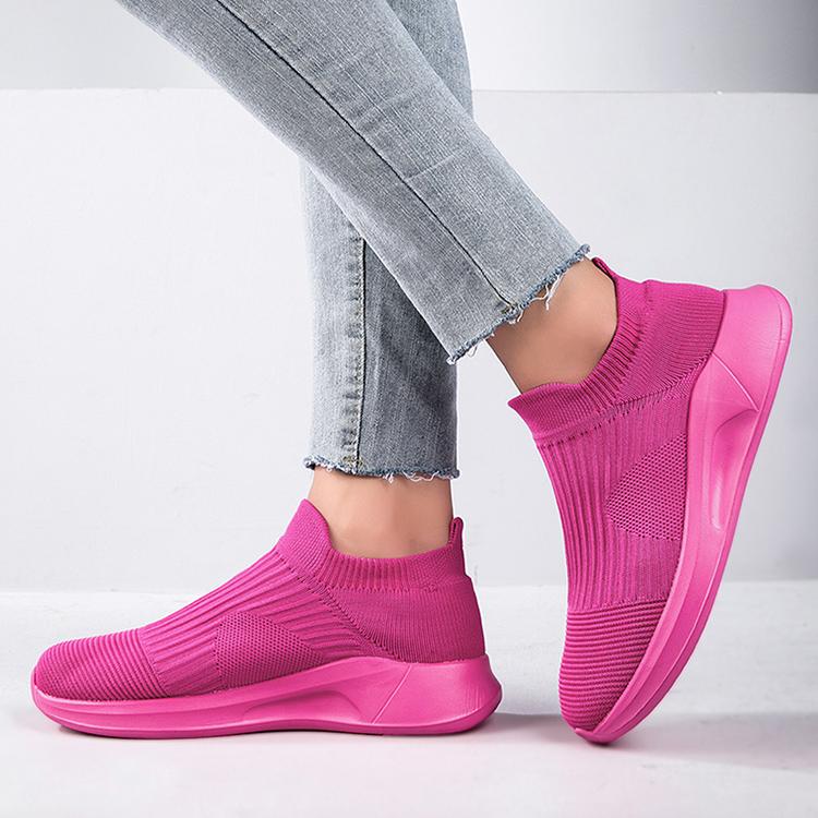 Product Introduction of Giày Thể Thao, Đế Mềm Siêu Nhẹ, Lưới Flyknit, Thoáng Khí, Dành Cho Nữ, Giày Tất, Thích Hợp Cho Các Cặp Đôi, Nhẹ, Thoải Mái, Chống Mùi, Chống Trượt, Dễ Phối Đồ, Thường Ngày, Giày Nữ 20