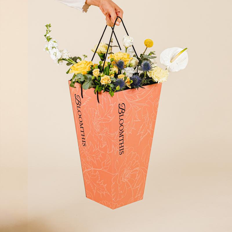 Bloomthis Icon BloomThis Germaine Yellow Rose BloomBag (White Blue) - TikTok Shop Malaysia