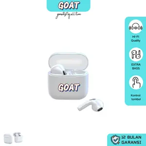 GOAT Pro 4 Headset Bluetooth Earphone Smart Touch Control Headphones HiFi Stereo Earbuds Upgrade Wireless Kualitas Suara HD Live-like Experience Bass Garansi 12 Bulan Tws