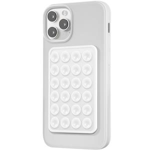 Funda para celular con montura adhesiva por succión, agarre adhesivo de silicona, soporte manos libres para espejo de ducha y selfies, ideal para videos
