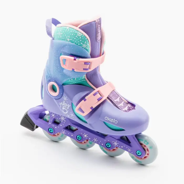 OXELO Play 5 Sepatu Roda Anak Inline Skates 0