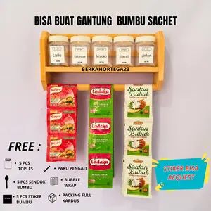 Rak Bumbu Dapur Yang Ada Gantungan Free Toples