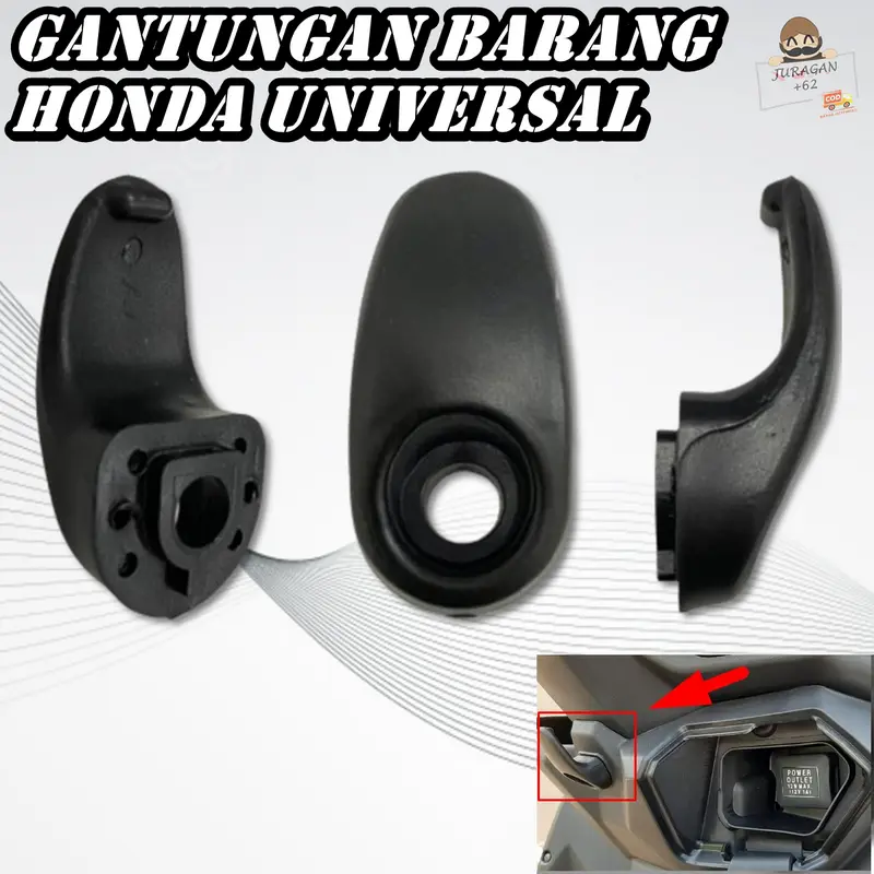 GANTUNGAN BARANG HONDA  HOOK LUGGAGE CANTELAN CANTOLAN PCX BEAT VARIO ADV SCOOPY UNIVERSAL Motorcycle 0