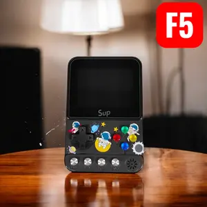 SUP Retro Portable Handheld Console 500 Game 2.8 Inch 128MB RAM - F5 - Black