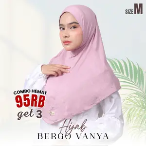 Hijab Daily Bergo Rayon Vanya Adem Jatuh Nyaman Size M - Amrina Zainab