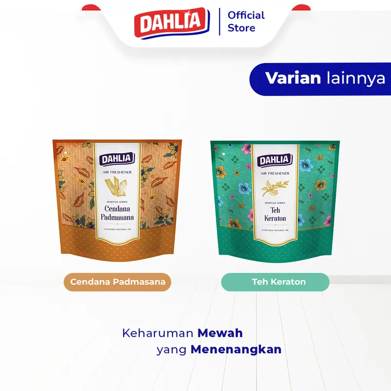 Dahlia Air Freshener Heritage Series Teh Keraton isi 1 75gr Pengharum Ruangan | Wangi Mewah, Menenangkan 4