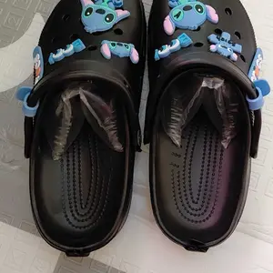Sandal Baim Unisex Couple (Bisa DIY Pin Sandal) Empuk Anti Slip Sepatu Sandal Viral Kekinian