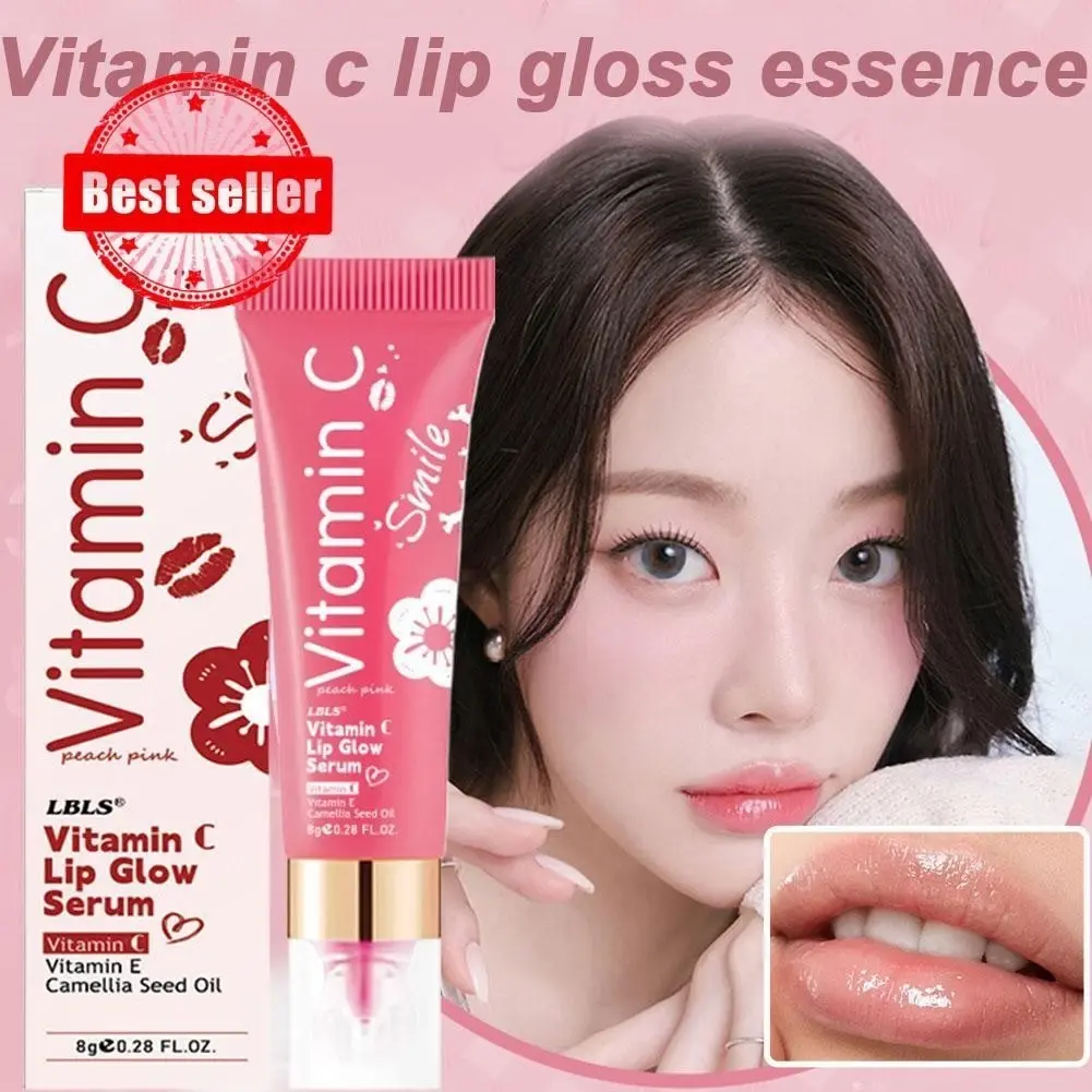 BUY 1 TAKE 1】Vitamin C Moisturizing Smile Freshing Lip Serum With Camellia  Seed Essence For Delicate Tender Lip Effect Soothing moisturiser  Long-Lasting Lip Glow Serum Non-Fading waterproof Lip Gloss 8g