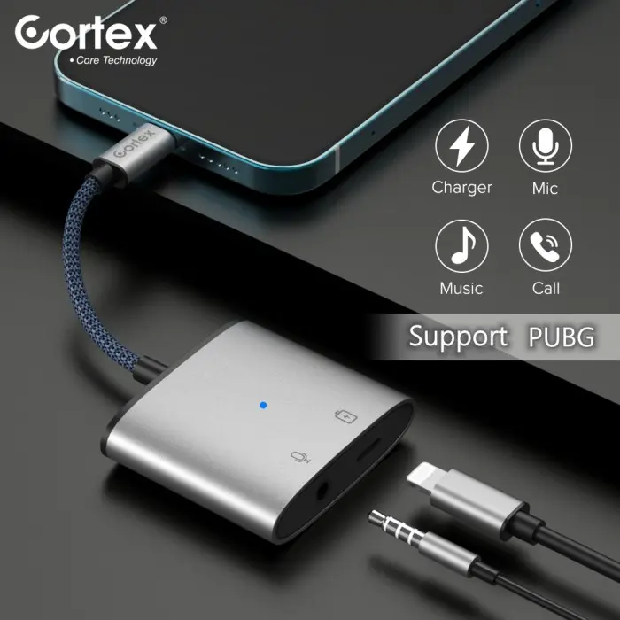 Cortex MH380 - 386 - 382 Audio & Charging Spliiter Lightning to USB3 + Audio Jack - Type C - Garansi Resmi 6 Bulan