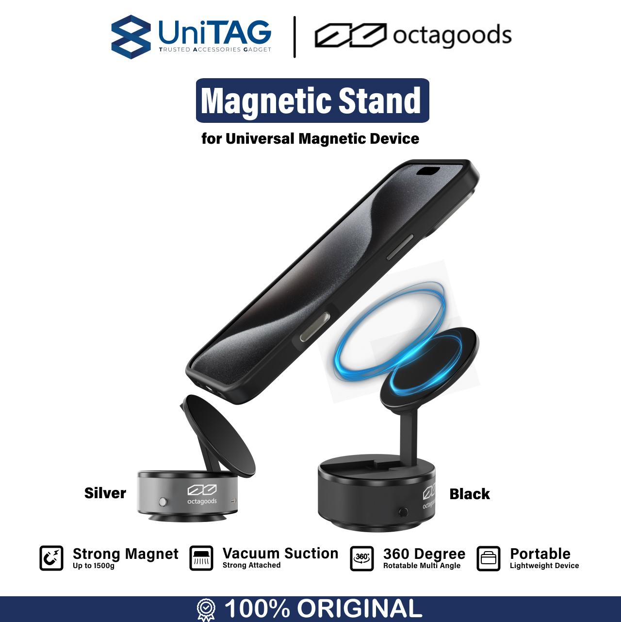 Octagoods Universal Phone Holder Magsafe Mechanical Suction T28 - Black T28